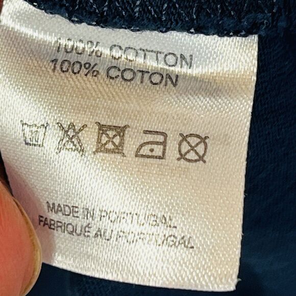 RON DORFF Paris Mens XXL Navy‎ Blue White Stripe 100% Cotton T-Shirt Designer - Picture 5 of 13